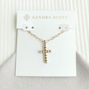 Kendra Scott Jada Cross Short Necklace Gold